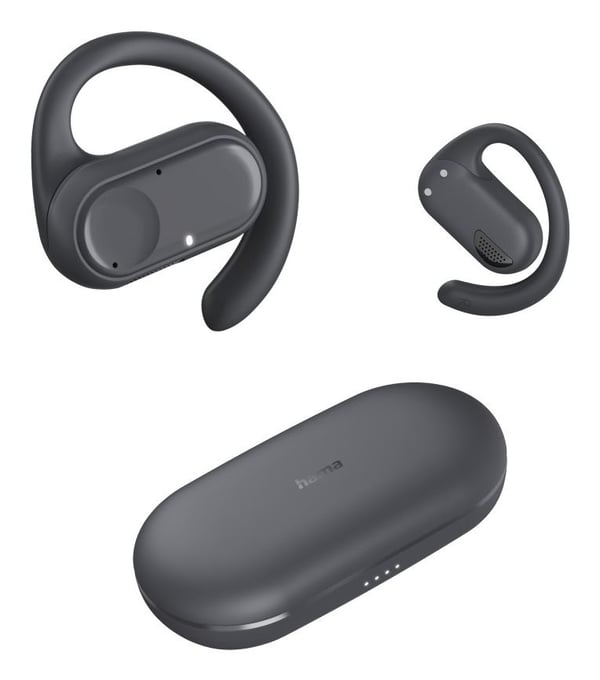 Hama Spirit Open, True Wireless Stereo (TWS), 80 - 15000 Hz, Puhelut/Musiikki, 90 g, Kuulokkeet, musta