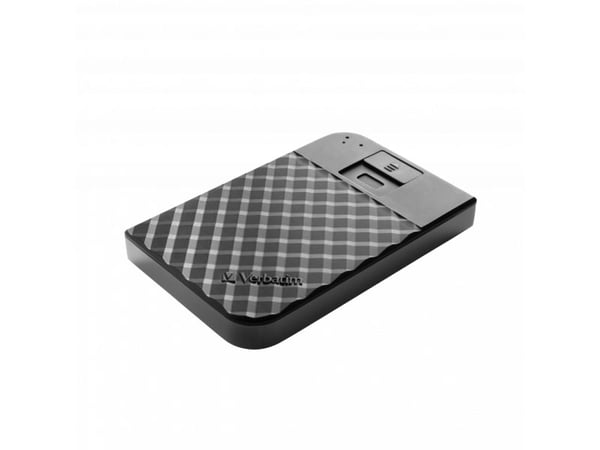 Verbatim Fingerprint Secure, 2000 GB, 3.2 Gen 1 (3.1 Gen 1), Musta