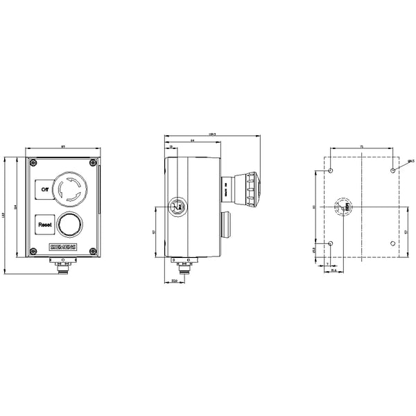 Siemens 3SU1802-0NE00-4SB1, 504 g, 172 mm, 95 mm, 129 mm