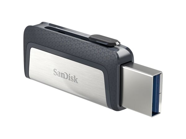 SanDisk Ultra Dual - USB-flashstasjon - 128 GB - USB 3.1 / USB-C