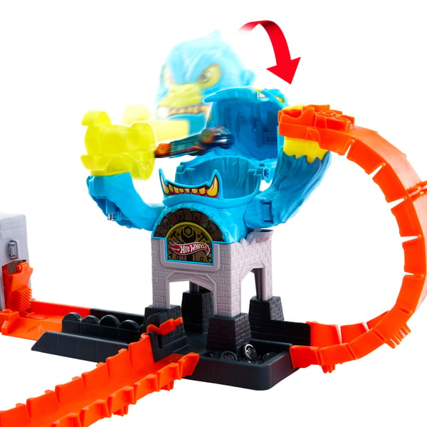 Hot Wheels City Nemesis Gorilla Garage Attack -leikkisetti ja leluauto