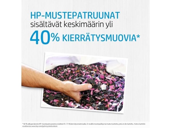HP 912 alkuperäinen musta mustepatruuna, Perusvärintuotto, Musta, Väriainepohjainen muste, 6,5 ml, 1 kpl, 250 sivua
