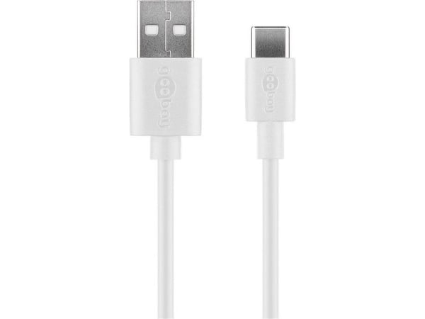 Goobay 44987, Innendørs, AC, 5 V, 1 m, Hvit