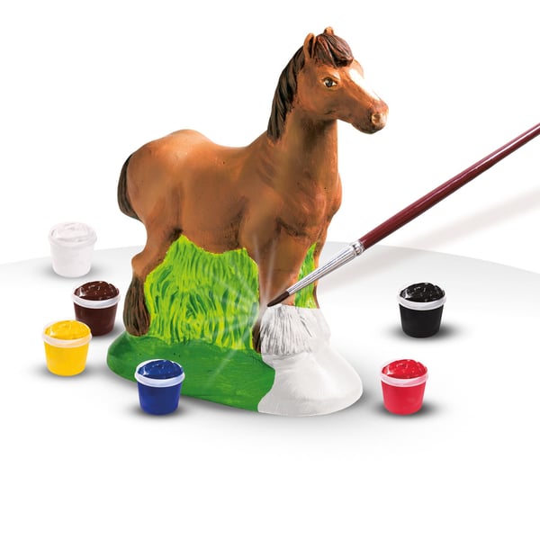 SES Creative Children''s Horse Casting and Painting Set, Gipsgjutnings-/målarkit för barn, 5 År, Multifärg