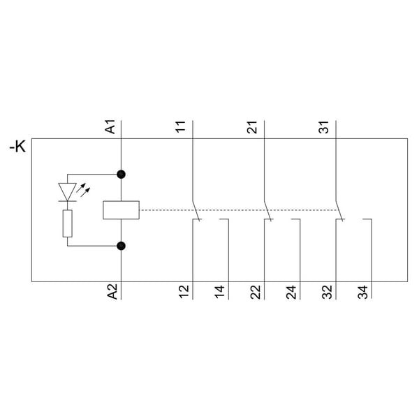 Siemens LZS:PT3A5T30 Stikrelæ 3 x omskifter 5 stk