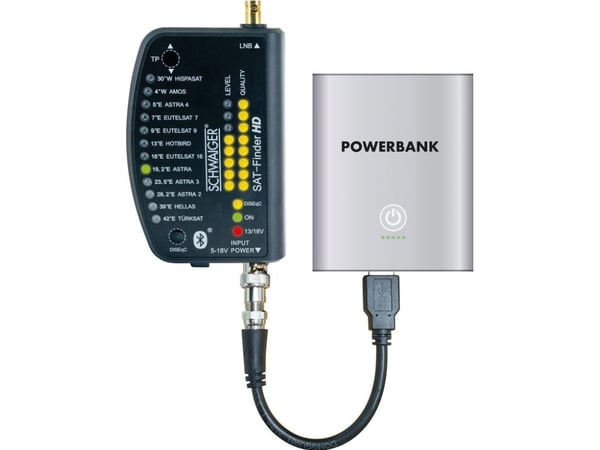 Schwaiger SF9003BTAKKU, 950 - 2150 MHz, 1 styck, Plast, Svart, 2 x BNC, 5 - 18 V
