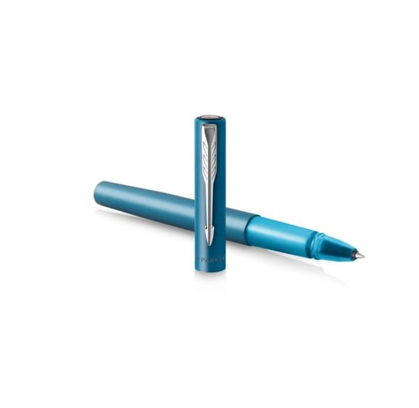 Parker Vector XL, Tynn penn, Teal, Rustfritt stål, Kromfarget, 1 stykker