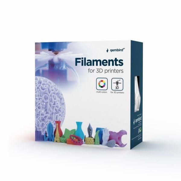 Gembird - Fluorescerande rött - 1 kg - 330 m - PLA-fiber (3D)