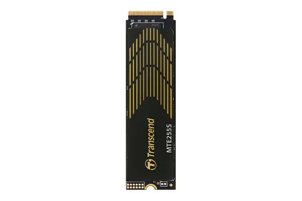 Transcend MTE255S - SSD - 1 TB - inbyggd - M.2 2280 (enkelsidig) - PCIe 4.0 x4 (NVMe) - integrerad kylfläns