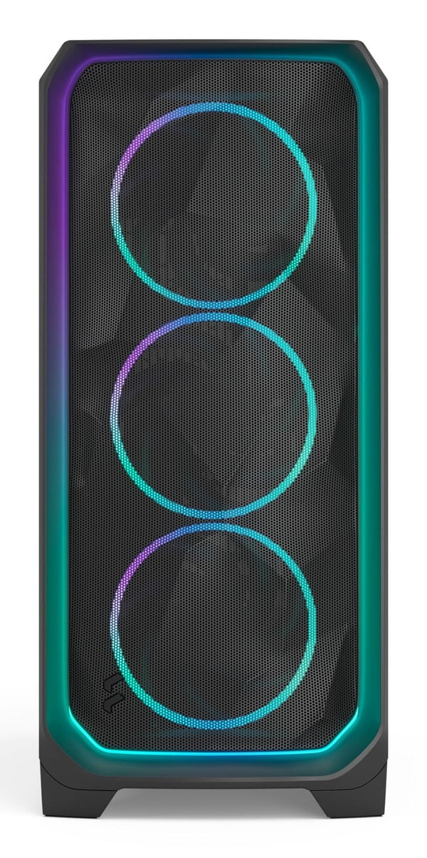 Fractal Design Meshify 3 chassi E-ATX Ambience Pro RGB svart TG, lätt tonat