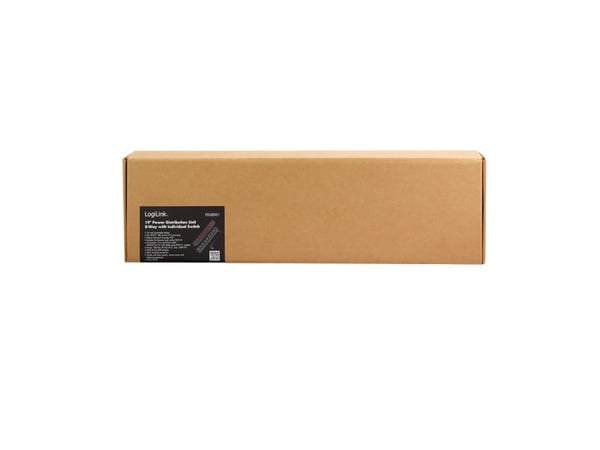 LogiLink PDU8D01, 8 AC-pistorasia(a), PDU, 230 V, 50 Hz, 16 A, 3600 W