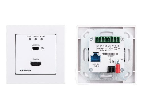 Kramer Electronics WP-20CT, Hvid, Alumiini, Konventionel, HDMI, Keystone-sovitin, 0 - 40 °C