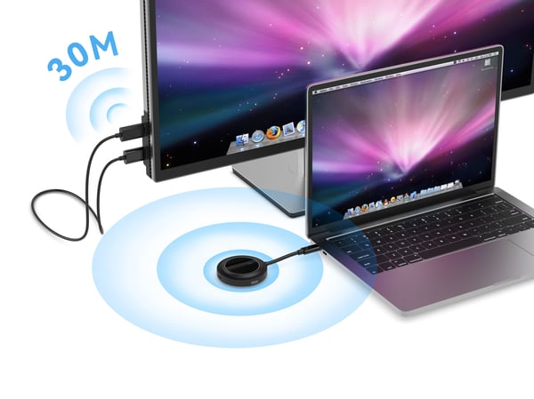 Conceptronic ATHERIC01B langaton USB-C-HDMI-sovitin 1080P 60 Hz, 30 m