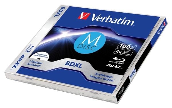 Verbatim M-Disc - 5 x BD-R XL - 100 GB 4x - mustesuihkukäyttöön tarkoitettu tulostuspalkki - cd-levyt