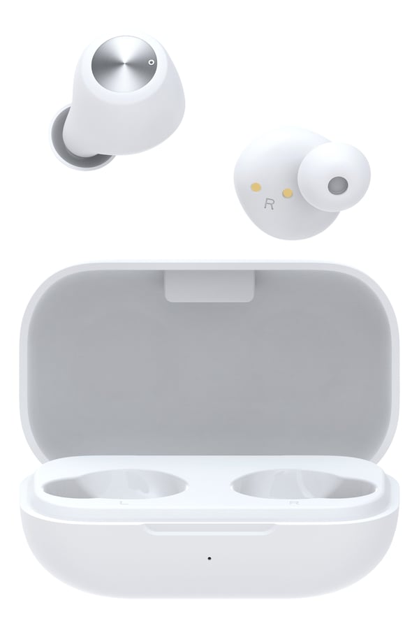 STREETZ TWS-111 TWS-nappikuulokkeet Bluetooth 5, 500 mAh latauskotelo, valkoinen