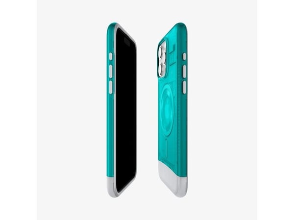 Spigen Classic C1 MagFit, Mobilskal, Apple, iPhone 15 Pro, 15,5 cm (6.1"), Blå