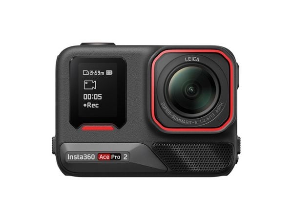 Insta360 Ace Pro 2, 8K Ultra HD, 50 MP, 240 kuvaa sekunnissa, Wi-Fi, Bluetooth, 1800 mAh:n kapasiteetti