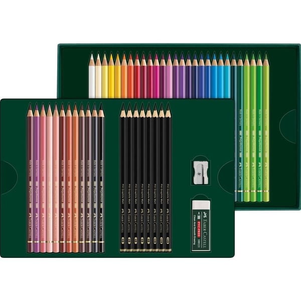 Faber-Castell Polychromos &amp; Pitt Graphite Matt blyertsats, 48 st. 210054