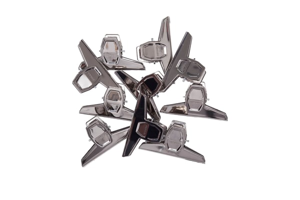 MAUL Letter Clip Standard Series. Nickelled, Metalli, Nikkeli, 125 mm, 10 kpl