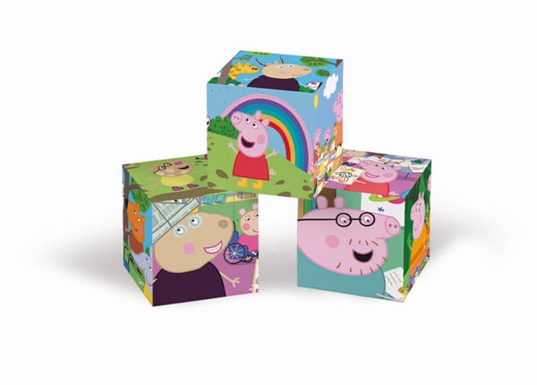 Clementoni Puslespil Peppa Pig, 12 cubes