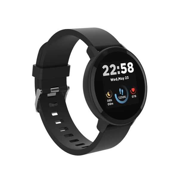 Canyon SW-63 - 42 mm - smartklokke med stropp - silikon - display 1.3" - 512 KB - Bluetooth - 35 g - svart