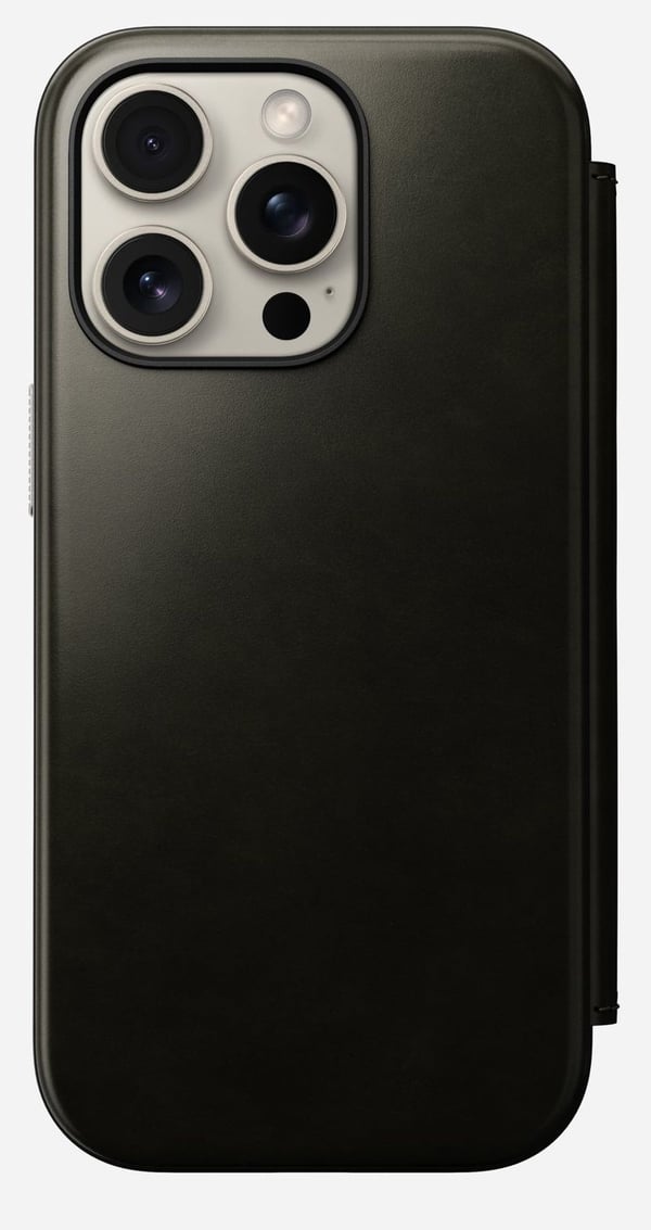 Nomad Modern Leather Folio, Etui, Apple, iPhone 16 Pro, 16 cm (6.3"), Grønn