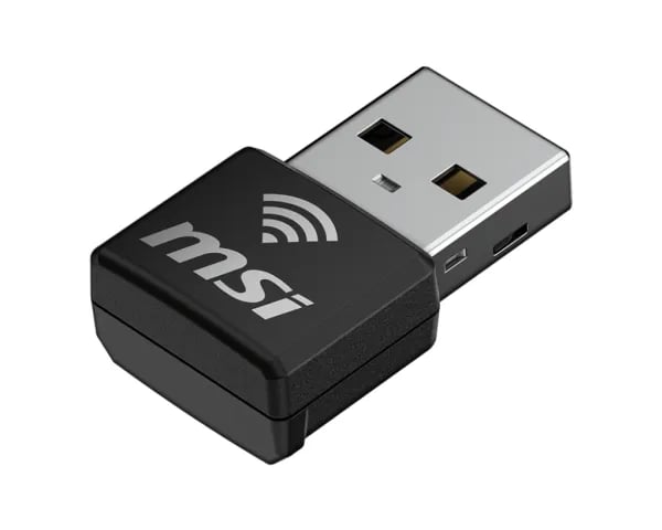 MSI AX1800 Nano - Nettverksadapter - USB 2.0 - Wi-Fi 5, Wi-Fi 6
