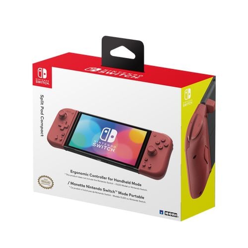 HORI Split Pad - Spelkontroll - apricot red - för Nintendo Switch, Nintendo Switch OLED