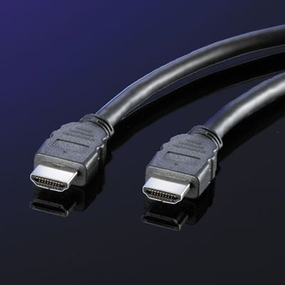 ROLINE 11.04.5571, 1 m, HDMI Type A (Standard), HDMI Type A (Standard), Svart