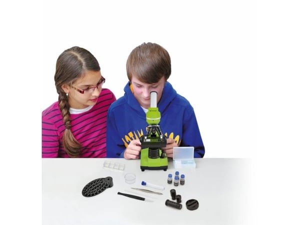 Bresser Optics Junior, Digitaalinen mikroskooppi, Vihreä, Alumiini, Muovi, 1600x, 40x, LED