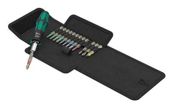 Wera Kraftform Kompakt 838 RA S-sett, 1 sett med skrutrekkere med utskiftbare hoder, 14 stk.