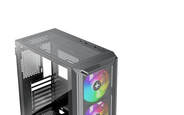 Xilence XILENT BLADE II X613 midtower-datorchassi ATX, svart, härdat glas