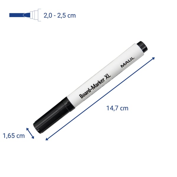 MAUL 6382799, 4 styck, Multi, Rundad spets, Vit, Rör, 2,5 mm