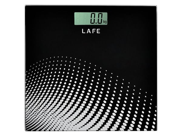 Lafe FitScale, Sähkökäyttöinen henkilövaaka, 150 kg, 100 g, Musta, 0,1 kg, kg, lb, ST