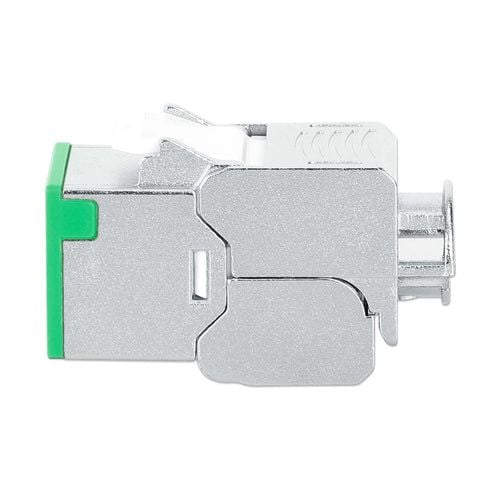 Intellinet 766623791335, Platt, Grön, RJ-45, IDC, Honkoppling, Guld