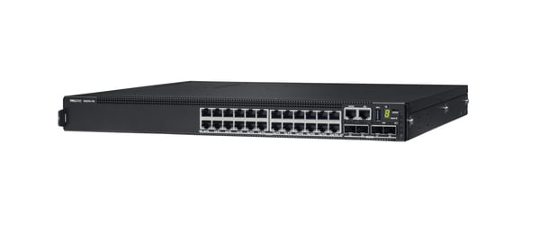 Dell PowerSwitch N2224X-ON - Switch - L3 - Styrt - 24 x 10/100/1000/2.5G + 4 x 25 Gigabit SFP28 - front til bakside-luftflyt - rackmonterbar - CAMP...