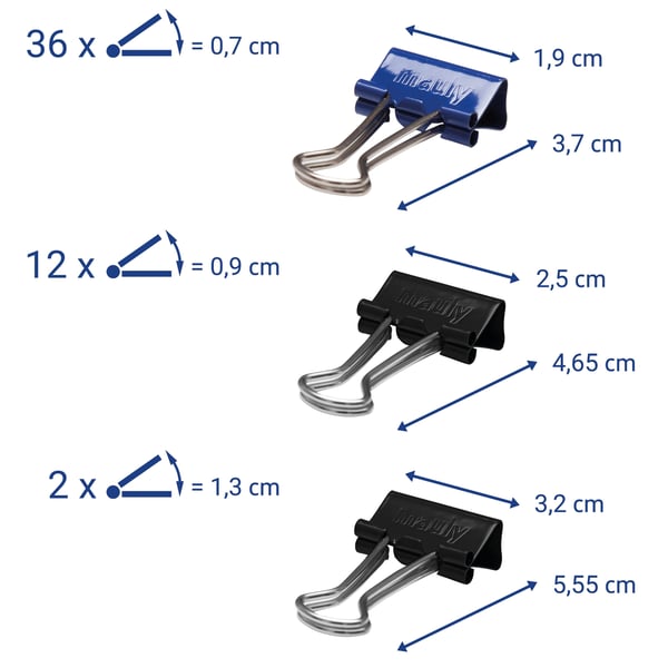 MAUL 2157899, Stål, Multifärg, 50 styck