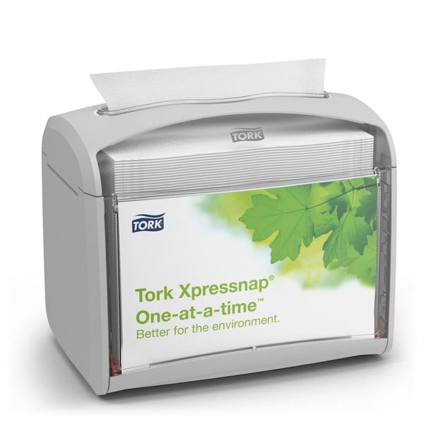 Serviettdispenser Tork N4 Xpressnap® lys grå, bordmodell