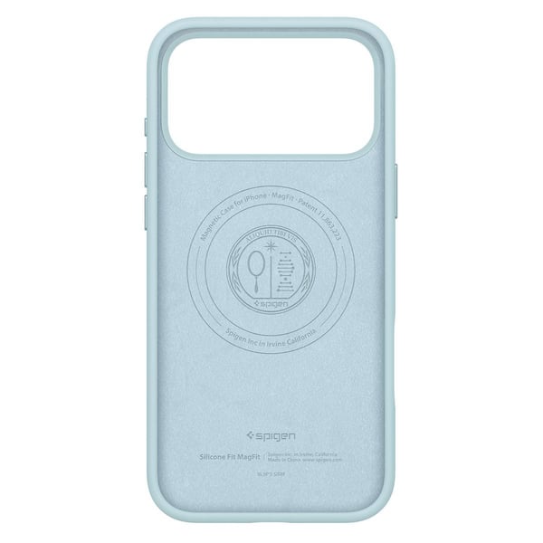 Spigen Silicone Fit (MagFit), Etui, Apple, iPhone 17 Pro Max, 17,5 cm (6.9"), Lyseblå