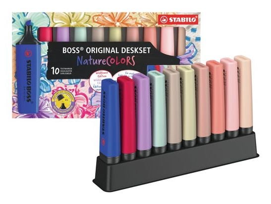 Stabilo Boss Nature Colors Wildflower utgave med 10 stk.