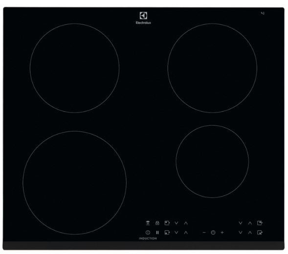 Electrolux LIR60433, Svart, Inbyggnad, 59 cm, Zon induktionshäll, 4 zon(er)