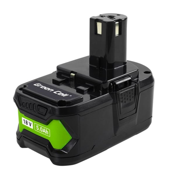 Green Cell PTRY18V5 verktøybatteri 18 V 5,0 Ah, for Ryobi ONE+ RB18L50