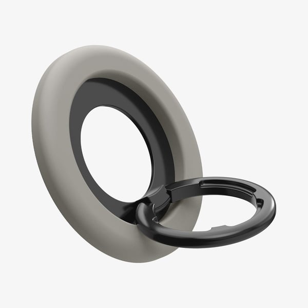 Spigen Nano Pop (MagFit), Magnetisk ring, Grå, Metall, Silikon, Apple, 1 stykker