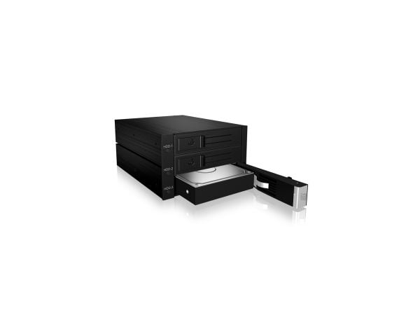 ICY BOX IB-563SSK - Hus for lagringsenhet - 3,5" - svart