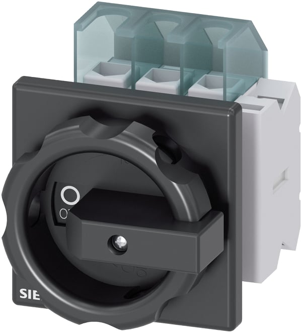 Lastbryterkontakt sort 3-polet 16 mm² 32 A 1 x sluttekontakt, 1 x brytekontakt 690 V/AC Siemens 3LD22031TP51