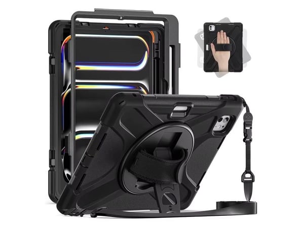 Insmat Ruggered Armor - Beskyttelsesboks for nettbrett - robust - polykarbonat, gummi - for Apple 13-inch iPad Pro (M4)