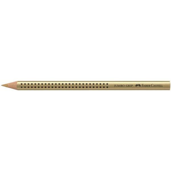 Fargeblyant, Faber-Castell Grip, JUMBO, gull, trekantet - (12 stk.)