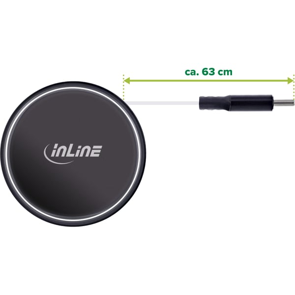 InLine Dual USB-C bilstrømadapter 12/24V - forlengbar kabel + stikkontakt - 75W (31502R)