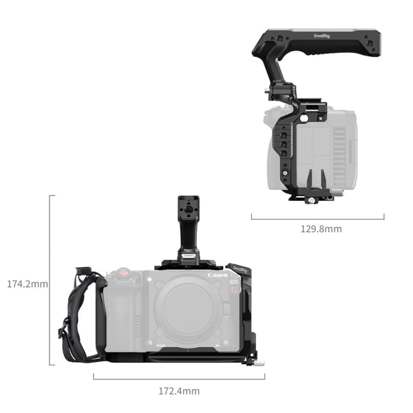 SmallRig 5809, 172,4 mm, 174,2 mm, 129,8 mm, 394 g, 155 mm, 228 mm