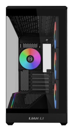 Lian Li VECTOR V100R MINI Micro-ATX-chassi, härdat glas, 4 ARGB-fläktar, svart